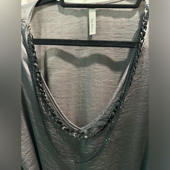 My Beloved - like new tunic with removable black chain and wrap around tie. - Picture 2 of 6